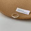 Brushed Plain Ring, Female Niche Light Luxury, High Sense, Irregular Index Finger Ring, Can't Lose Color, Ring Tide