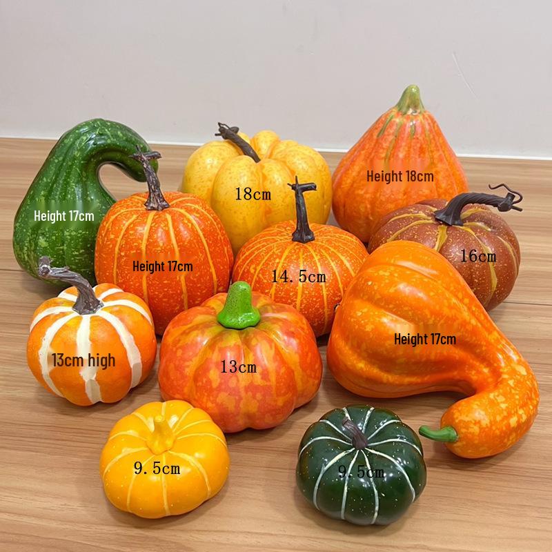 Pumpkin Harvest Festival Props: Farmhouse Halloween Decoration for Mall Displays and Room Ornaments