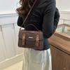 New Summer Crocodile Pattern Texture Personalized Casual Simple Retro One-shoulder Crossbody Handheld Small Square Bag for Women