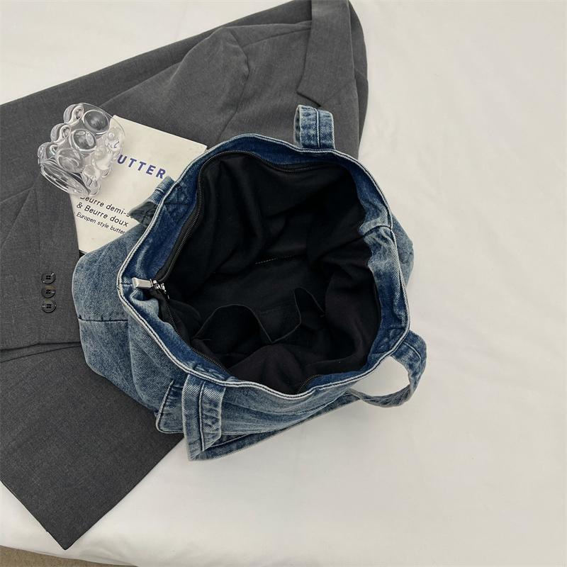 Džínová taška Velkokapacitní taška přes rameno Cestovní taška Dámská podpažní taška