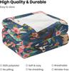 Horse Blanket Gifts for Girls Women Western Horses Flowers Animal Fleece Flannel Throw Blankets Soft Lightweight Horse Plush Stu