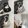 Chic Canvas Butterfly Underarm Bag In Fashionable Black Silver And White Colors For Everyday