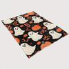 [Couverture d'Halloween Cosy] Couverture Flamboyante d'Halloween Douce et Chaude avec Motif Citrouille | Jeté Polyvalent Toutes Saisons pour Canapé