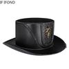 Retro Zylinder Magier Kostüm Filzhüte Hut Halloween Cosplay Party Kleidung Kappe Requisiten Zubehör Steampunk Hut Für Männer Frauen