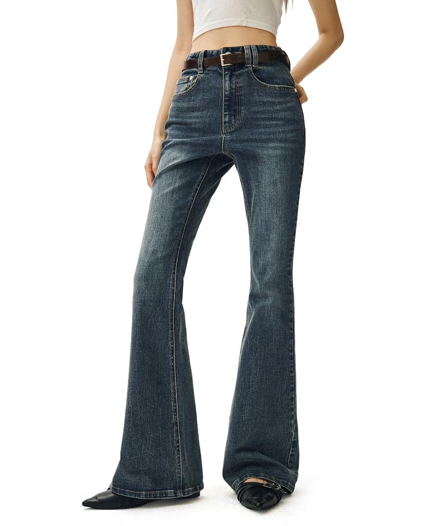 Deketeuumeon Signature Slim Flared Jeans Dcwpt005Blueb