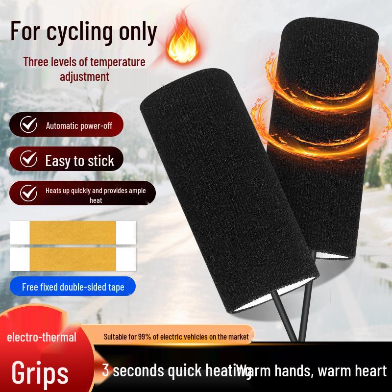

USB Electric Heated Motorcycle Handlebar Grips for Warmth