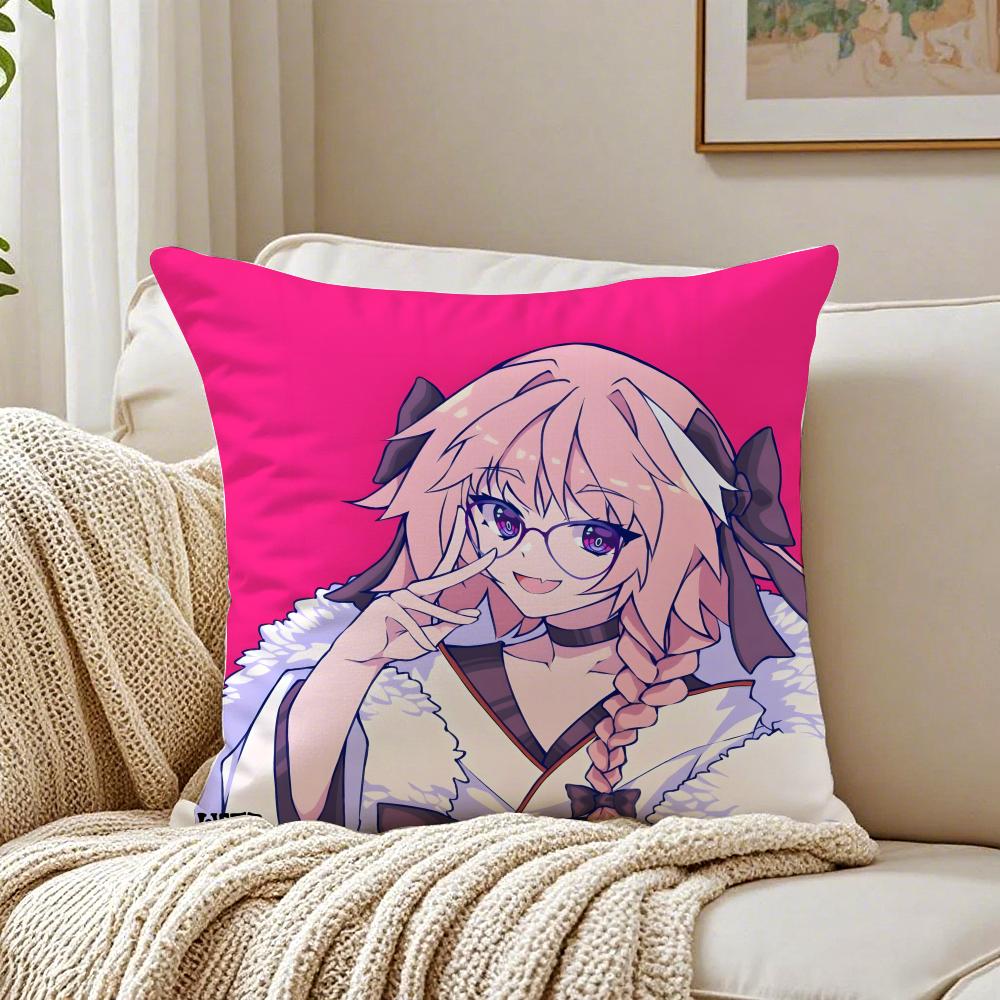 anime eccentric FFate AApocrypha AAstolfo Cushion Cover Pillowcase Antidustmite living Room Sofa Decor Cushion Room