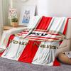 1PC Custom Name PHEilips Sport Vereniging Patterned Flannel Blanket for Home Decor Warmth and Comfort Gifts Holiday Present -HE173