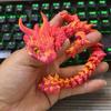 31Cm 3D Printed Conjoined Dragon Baby Ornaments Joints Can Move Dragon Rockery Fish Tank Landscaping Decoration