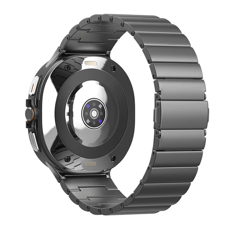 No Gaps Titanium Metal Strap for Samsung Galaxy Watch Ultra 47mm Band for Galaxy Watch 7 Ultra 47MM Waterproof Bracelet Luxury