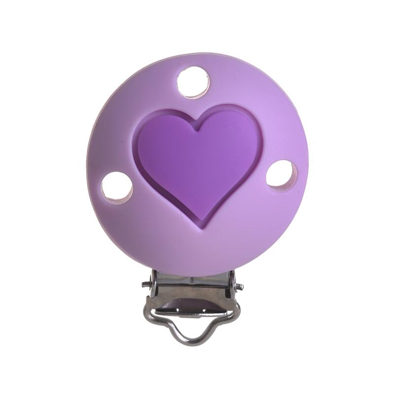 3Pcs Baby Pacifier Clip Soother Teether Round Shape Silicone Holder Nipple Clip DIY Baby Teething Chain Accessories BPA Free