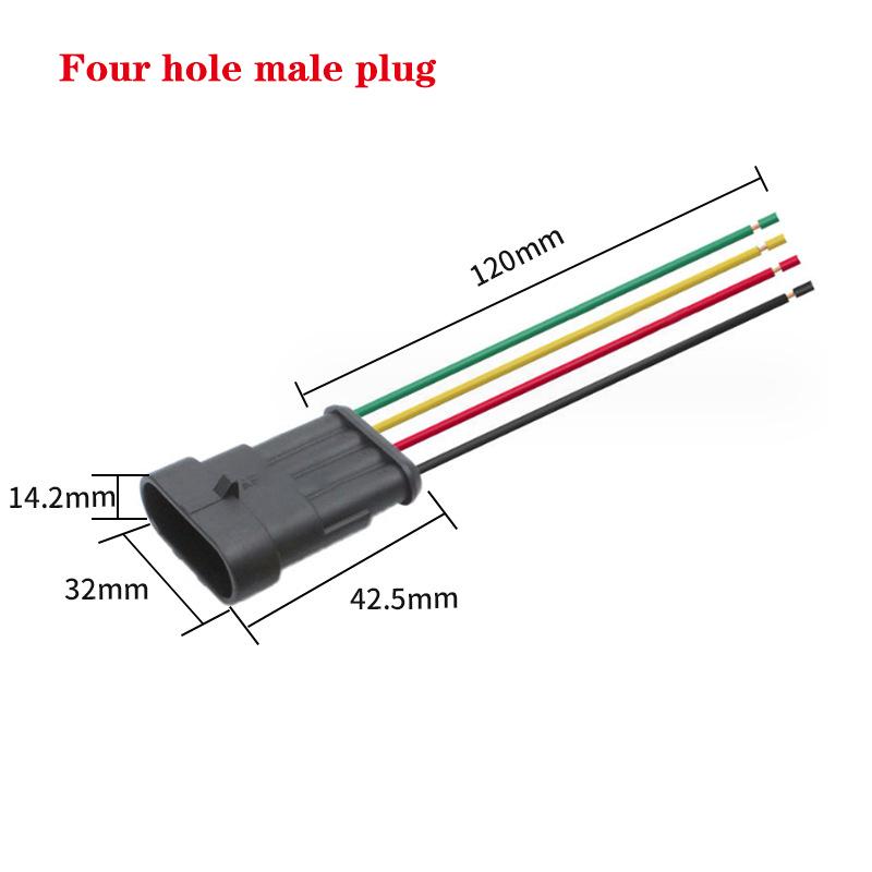1/2/3/4/5/6 Pin Way Electrical Wire Connector, 18Awg Male Female Plug Socket, Quick Disconnect Wire Connectors For Car, Truck