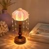 DIY Sea Urchin Shell Table Lamp Vintage European Atmosphere Lamp Ornament Desk Decor  Indoor Room