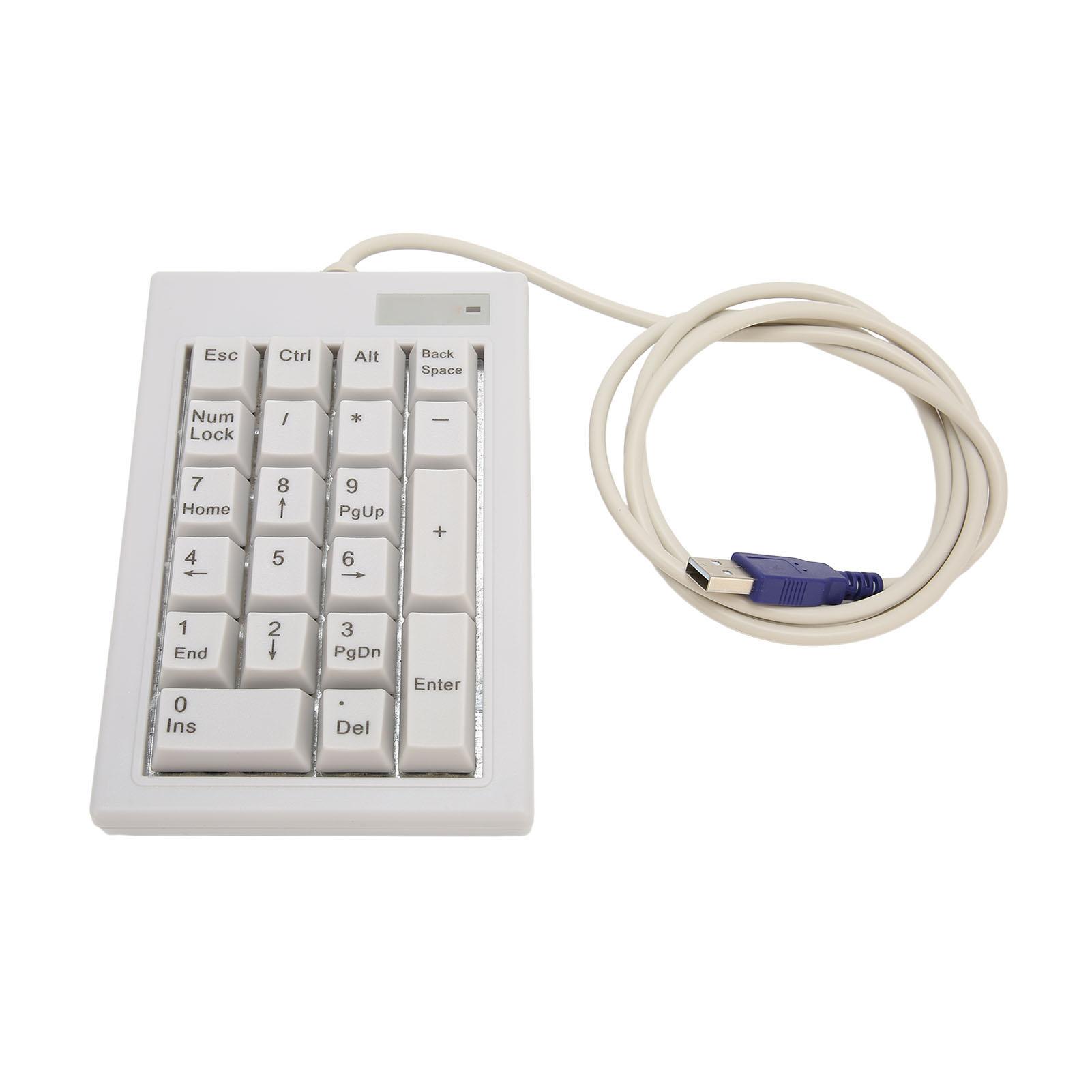 

Механическая цифровая клавиатура с 21 клавишей, линейный переключатель действия, прочная проводная цифровая клавиатура с функцией Plug and Play из АБС-пластика для офиса