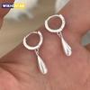 925 Sterling Silver Earrings For Women Trendy Simple Waterdrop Shape Earring Jewelry Prevent Allergy Party Christmas Accessories