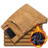 Winter New Men'S Thick And Warm Elastic Striped Velvet Pants With Corduroy, High Waisted Casual Pants, Straight Leg Loose Pants