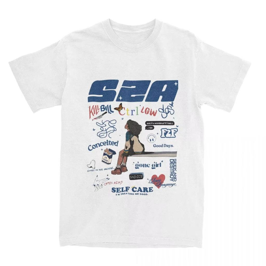 2026 Summer Sza Sos Song Graphic Tshirts Unisexs Unisexs Plus Size Casual Short Sleeve Crew Neck Tee Unisex Fashion Street Tops