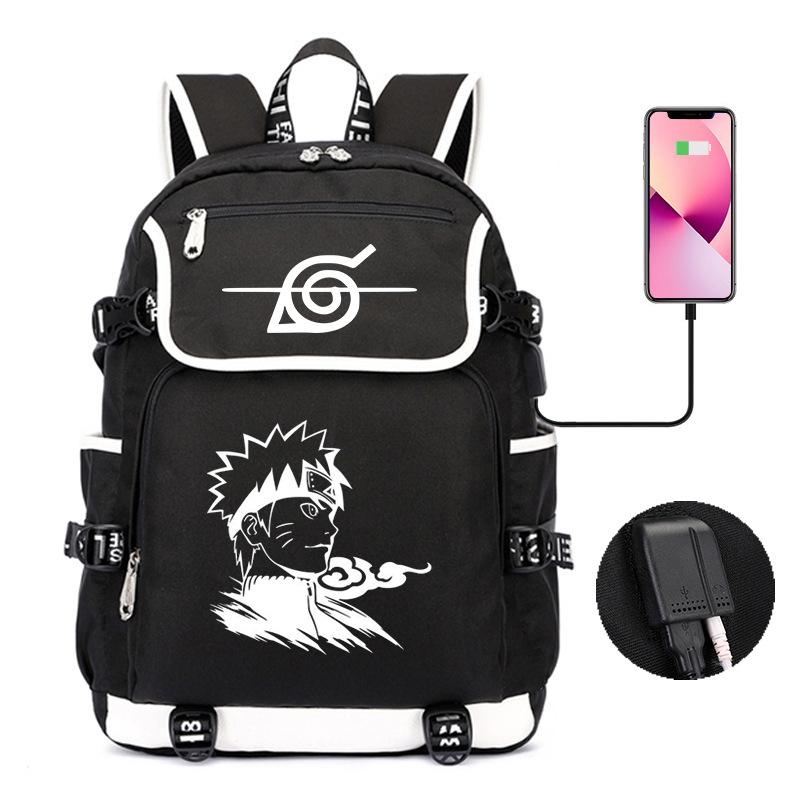 Backpack Day Manga Cartoon Printing Student School Bag Business Large Capacity Usb Computer Bag