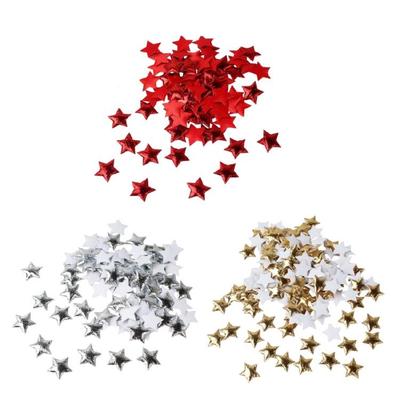 5 Packs Gold Silver Red Star Appliques Decorative Patches Iron On Patches Star Patches for Bag Shoe
