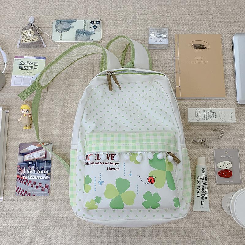 

Small and Fresh Backpack New Trendy Backpack for Primary School Students with Large Capacity Cute Backpack for Junior High and High School Students .