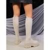 Women's Autumn and Winter New Large Size Women's Boots Mid-barrel Elastic Flying Woven Socks Boots Muffin Platform Martin Boots