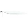 Retractable Awning White 400 X 300 Cm Fabric and Aluminum