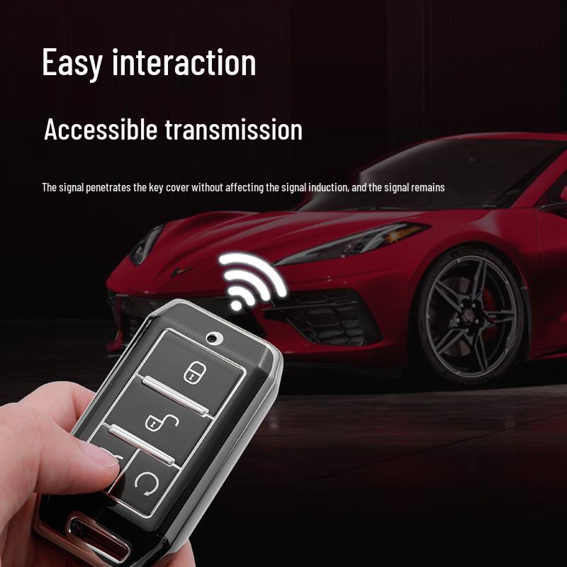 BYD Yuan EV360/ Qin E2 E3/ New Energy S2 Silver Edge Soft Rubber Car Key Case