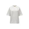 SS22 Pattern Printed Short Sleeve T-Shirt Women Tops White 8C00002M18072A1