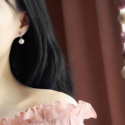 Retro Chain Pearl Earrings Earrings for Women Korean Style Sweet Earrings New Style
