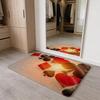 Fashion Spade Floor Mat Washable Absorbent Flannel Door Mat Non-Slip Indoor Floor Carpet