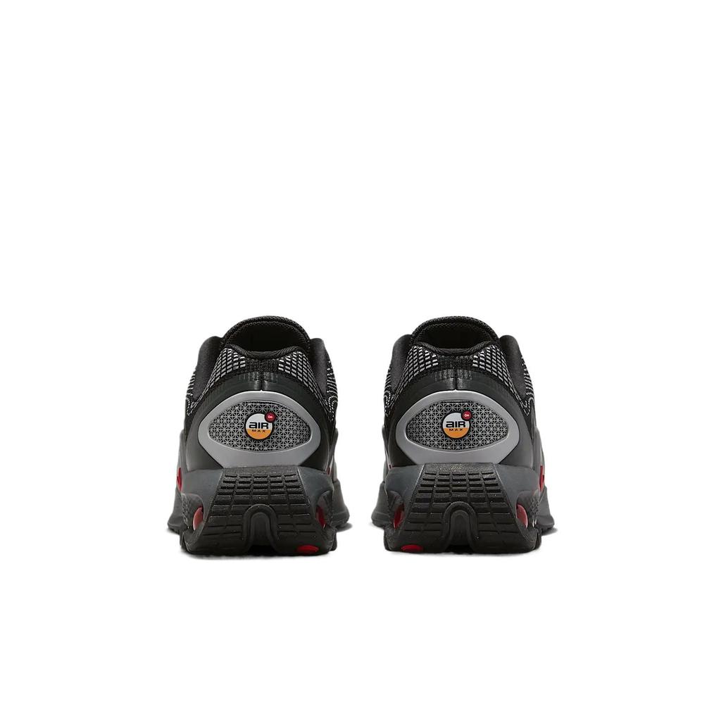 Nike Air Max DN Grade School 'Black Metallic Silver Red' (Unisex) Black / Black / Metallic Silver / University Red Kids' Outdoor Shoes FB8987 009