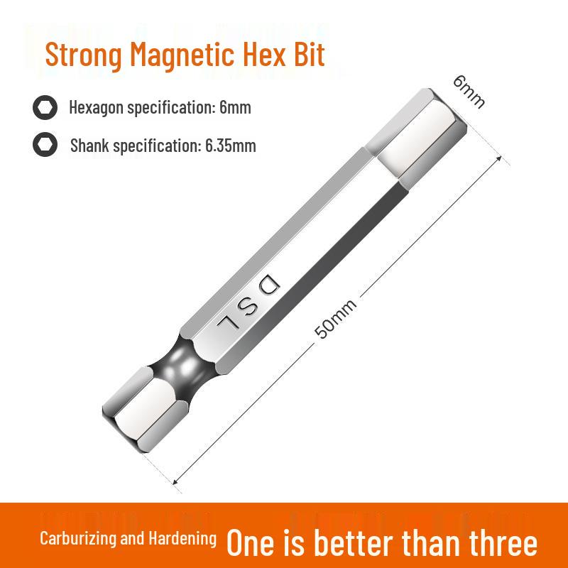 Industrial Grade Magnetic Hex Socket Driver Bit Set for Electric Screwdrivers and Hand Drills