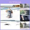 Unique Acrylic Cartoon Cat Tea Cup Pendant For Lovely Car Interior Accents
