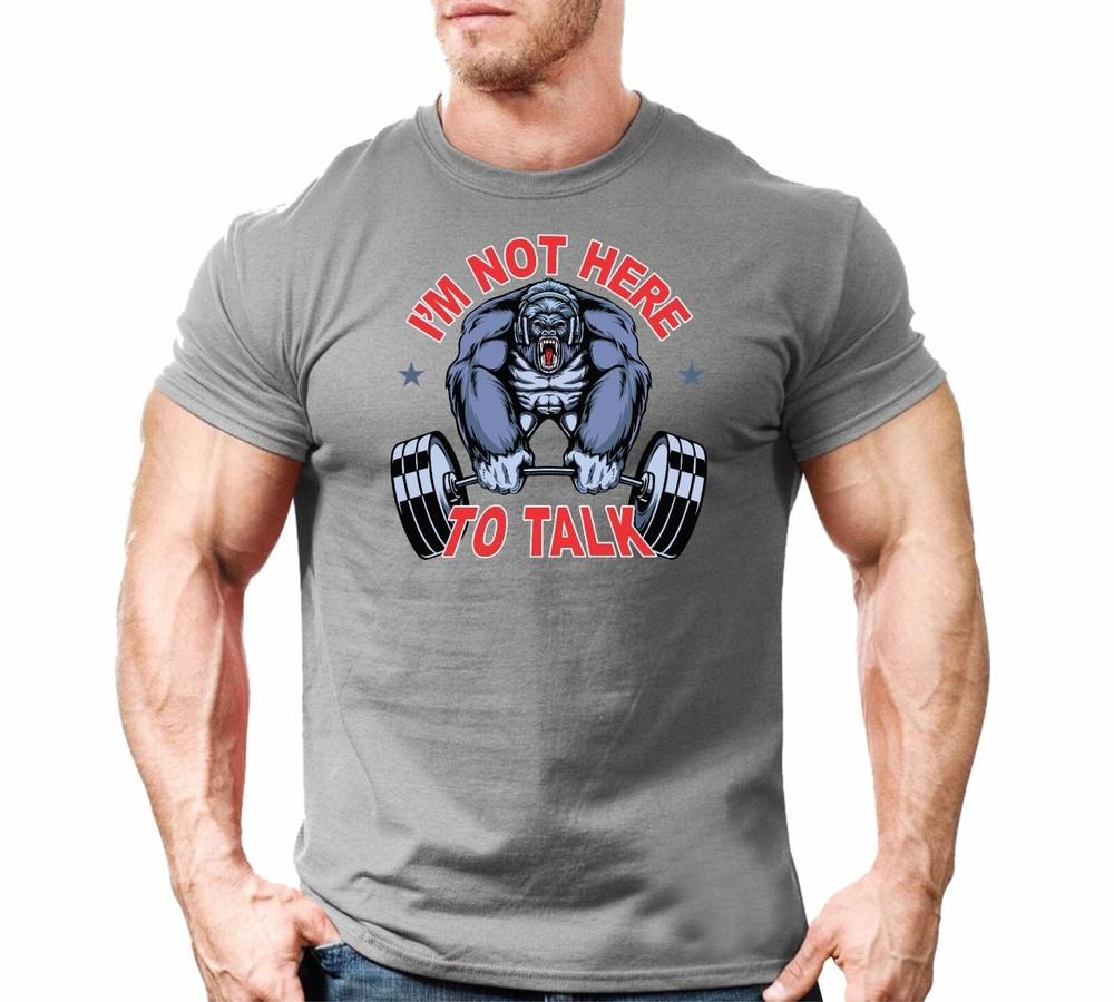 

Gorilla Beast T Shirt Gym Motivation Workout Training Bodybuilding Top 2XL
