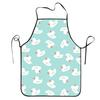 Kawaii Duck Bubbles Kitchen Grill Apron Anti-greasy Animal Pinafore for Chef Barista Cooking Home Cleaning