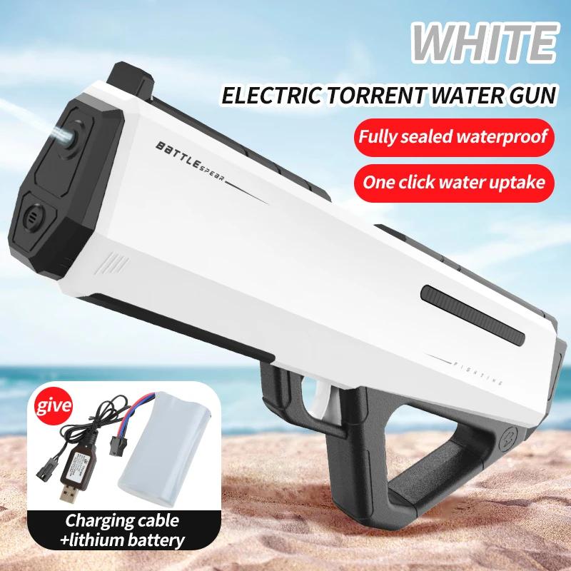 Fully Automatic Watergun Electric Water Gun Summer Outdoor Toys For Children Spraying Guns  Continuous Firing Water Gun Pool Toy