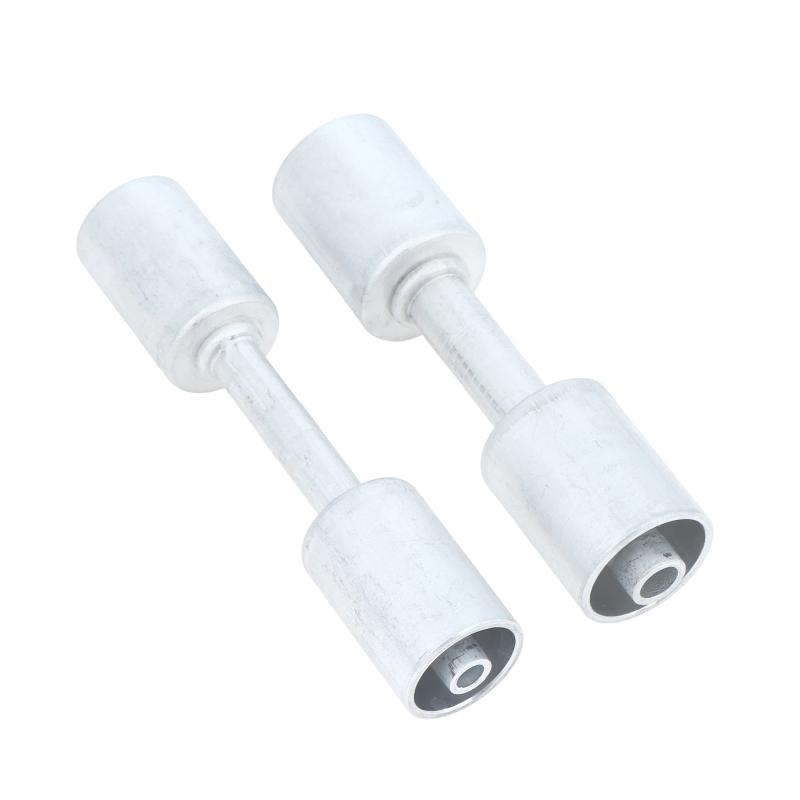 Straight Aluminum Beadlock Splice Fitting 3 Available Sizes #6 #8 #10 for Auto A/C Reduced Barrier Hose Retrofit