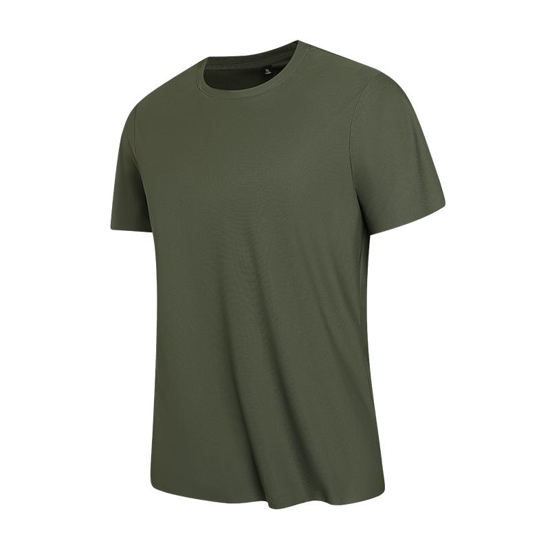

Half-sleeve Men s Round-neck Ice Silk T-shirt, Men s Sports And Leisure Running Tops, Men s Light And Breathable Fitness Short-sleeves 2XL армия зеленый