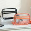 Waterproof Transparent Shoulder Bag Adjustable Shoulder Strap Clear Messenger Bag  Women