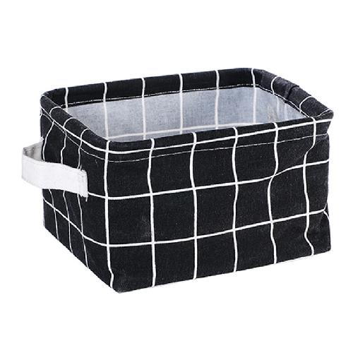 Fabric Storage Box Cotton and Linen Storage Box Desktop Storage Box Cosmetic Storage Basket Underwear Storage Basket