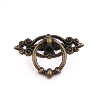 DIY Furniture Pulls Vintage Drawer Pulls Mini Cabinet Handle Ring Wooden for Case Box Decorative Handles Not Easy To Fad