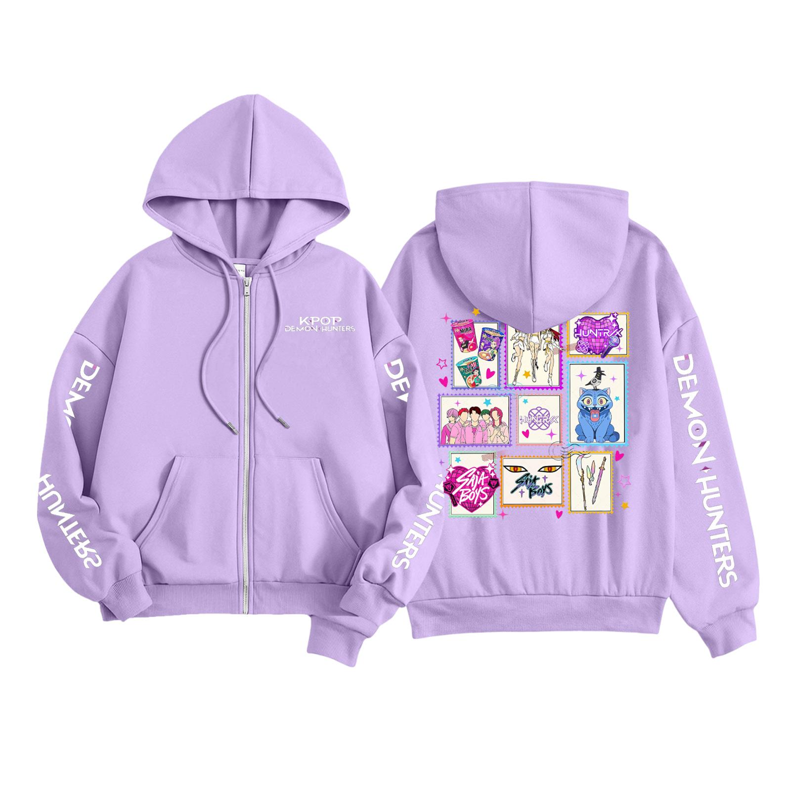 

Детская мода Женская легкая толстовка с длинным рукавом на молнии Толстовка с принтом и карманами 100