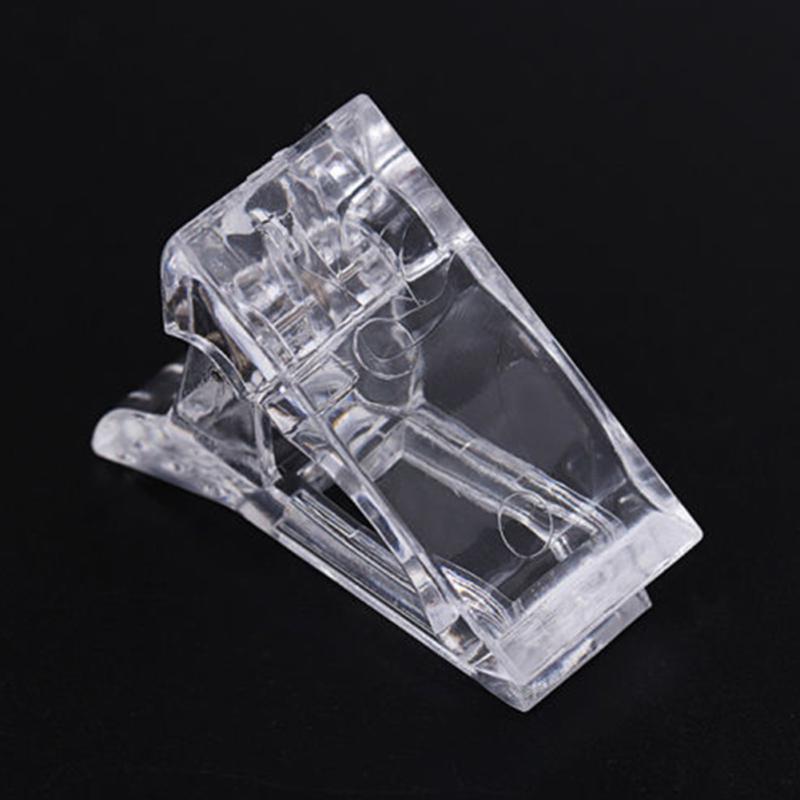 Nail Tips Clip Transparent Finger Poly Quick Building Gel Extension Nails Art Manicure Tool