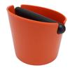 Coffee Knock Box ABS Coffee Dump Bin Round Coffee Ground Container for Semi Automatic Coffee Machine Orange