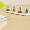 4Pcs/Set Spice Jar Cute Transparent PP Four Seasons Plant Animals Spice