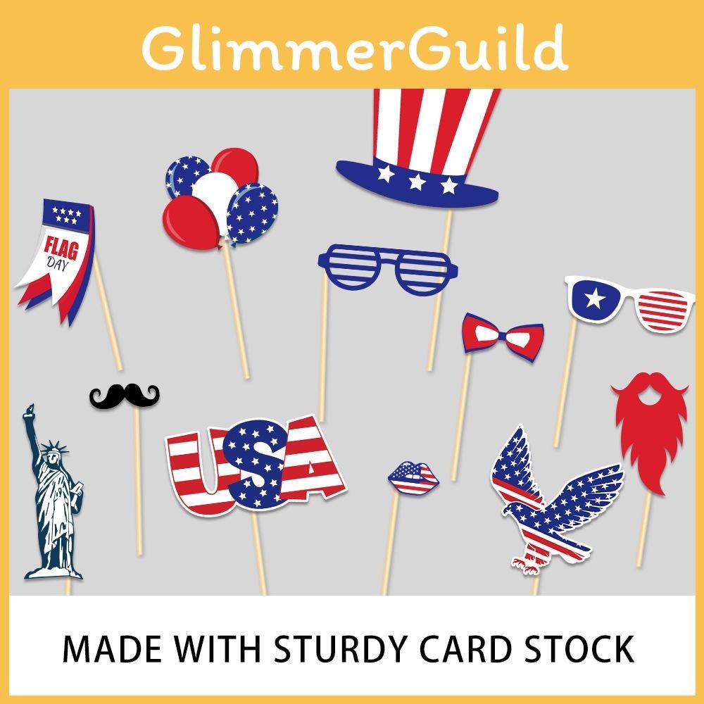 Day Theme Independence Star Pattern Creativity Party Decor Paper Props Photo