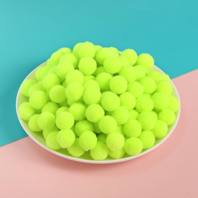 50Pcs/Pack Multicolored Polyester Wool Pom Poms Balls Diy Handmade Jewelry Accessories
