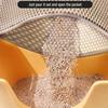 Cat Litter Box Mat Cushioned Mesh Cat Toilet Mat Cat Litter Trapping Mat Scatter Control Mat for Less Mess