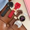 18/20/22mm Polka Dot Bow Nylon Watch Strap with Magnetic Clasp Replacement Band for Women Compatible with Huawei, Samsung Garmin Xiaomi Smart Watch
