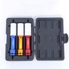 3-Piece 1/2 Drive Lug Nut Socket Set Designed with Removable Sleeves and Color Coding for Quick Size Identification